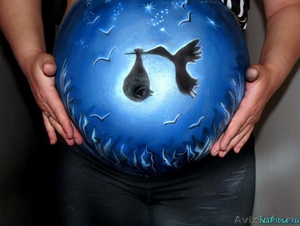 бодиарт для беременных животиков - Изображение #5, Объявление #633189